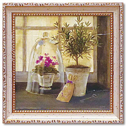 取寄品 ポスター フラワーアート ミニ ゲル アートフレーム ハーブウィンドウガーデン アンジェラ・スターリング インテリアグッズ