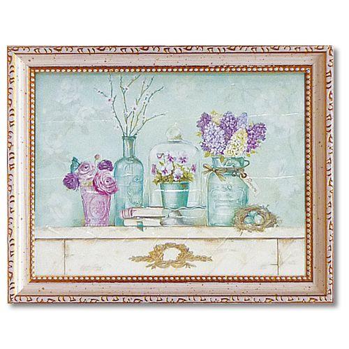 取寄品 ポスター フラワーアート ミニ ゲル アートフレーム プリティヴィンテージ1 フェリー・ステファニア インテリアグッズ