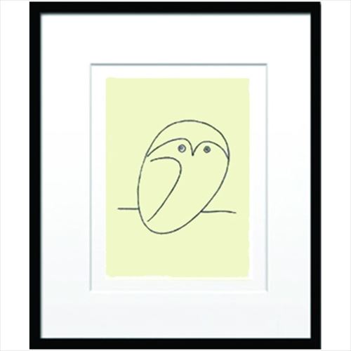 取寄品 送料無料 パブロ・ピカソ 名画 Pablo Picasso Le hibou 額付きインテリア雑貨通販