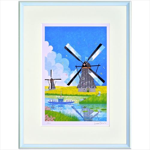 新版 取寄品 送料無料 はりたつお アートフレーム 額装品 キンデルダイク 額付きインテリア雑貨通販 売り切れ必至 Olsonesq Com