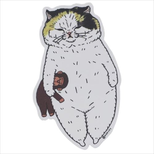 世にも不思議な猫世界 ステッカー クロス素材ステッカー うららたん KORIRI キャラクターグッズ通販 メール便可