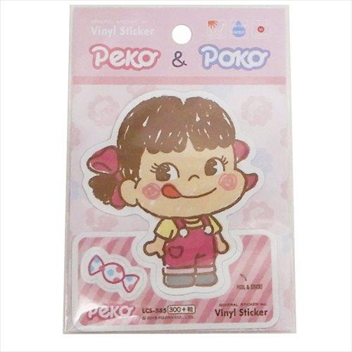 不二家のミルキー ステッカー ビニールステッカー ペコちゃん キャラクターグッズ通販 メール便可
