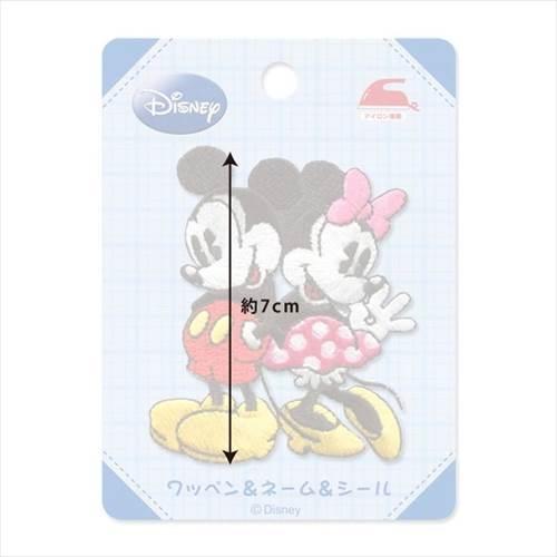 ミッキー&ミニー ワッペン アイロンパッチ DI61 ディズニー 手芸用品 キャラクター グッズ メール便可