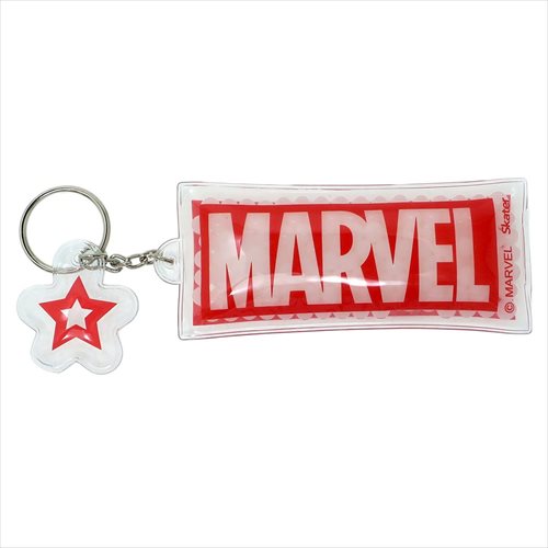 マーベル キーホルダー ジェルビーズキーホルダー ロゴ MARVEL プチギフト キャラクター グッズ メール便可