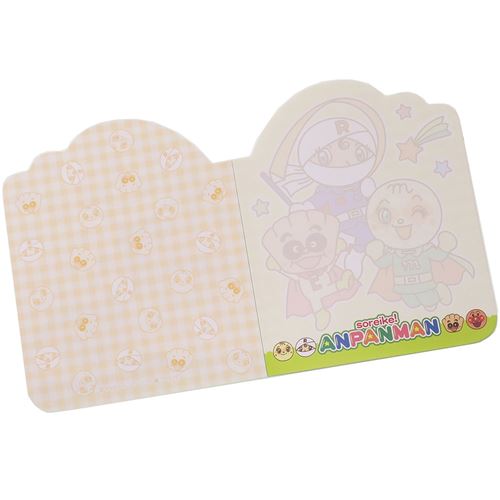 アンパンマン メモ帳 ダイカットメモ メロンパンナちゃん&ロールパンナ&クリームパンダ 幼児文具 キャラクター グッズ メール便可