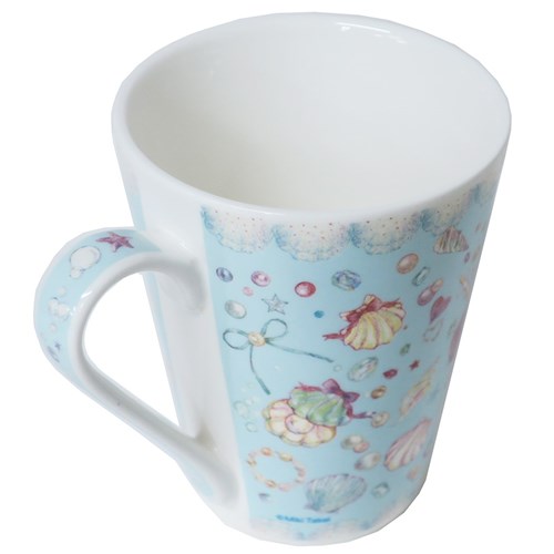 たけいみき マグカップ 陶器製MUG シェル 300ml ガーリーイラスト グッズ