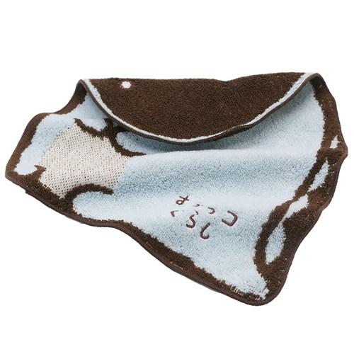 すみっコぐらし ミニタオル ジャガードハンカチタオル ダイカットとかげ サンエックス 26×26cm キャラクター グッズ メール便可