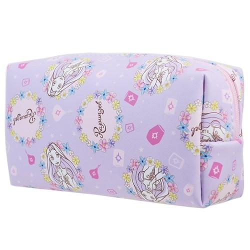 保障 塔の上のラプンツェル 化粧ポーチ ミニ コスメポーチ 総柄 15 8 6cm ディズニープリンセス キャラクター グッズ