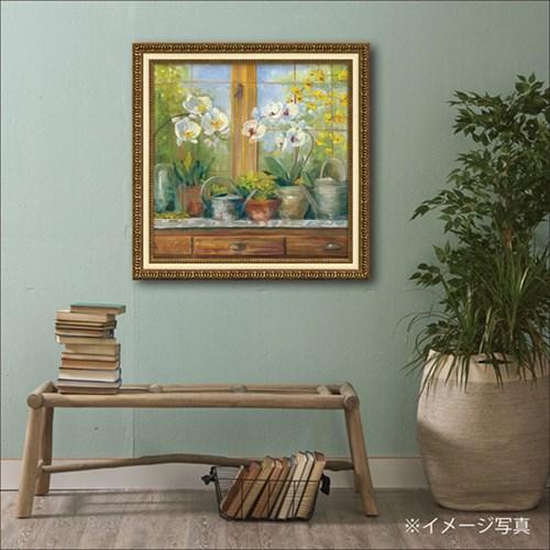 キャロル ローワン フラワーアート 額装品 ガーデナー テーブル オーキッド 53x53cm インテリア グッズ 取寄品 送料無料