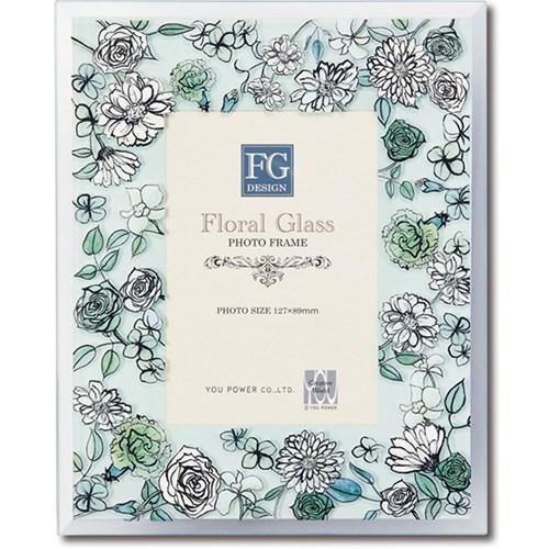 FGデザイン 写真立て フォトフレーム ホワイトフラワー 16x20x1cm インテリア グッズ 取寄品