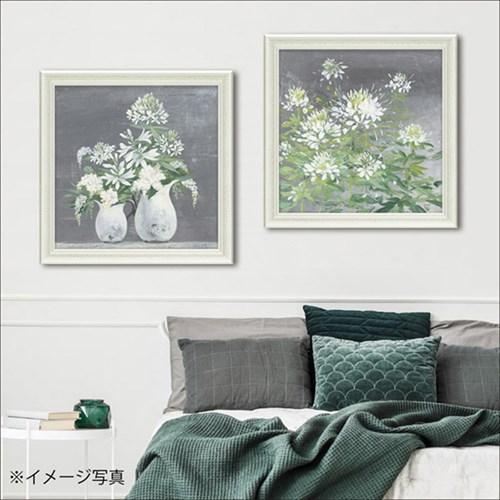 ジュリア プリントン フラワーアート 額装品 ファームハウス クレオメ 57.5x57.5cm インテリア グッズ 取寄品 送料無料
