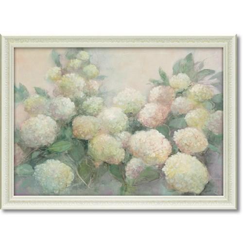 ジュリア プリントン フラワーアート 額装品 アナベル ハイドランジア 77.5x57.5cm インテリア グッズ 取寄品 送料無料