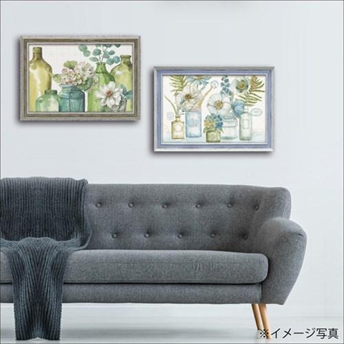 リサ オーディット フラワーアート 額装品 マイ グリーンハウス ブーケ 51x36cm インテリア グッズ 取寄品 送料無料