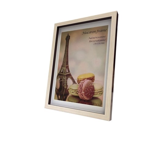 フォトフレーム マカロン フレーム Macaron frame Brown A4(B5サイズマット付) 23.3×32×2.5cm ギフト 装飾 インテリア 取寄品