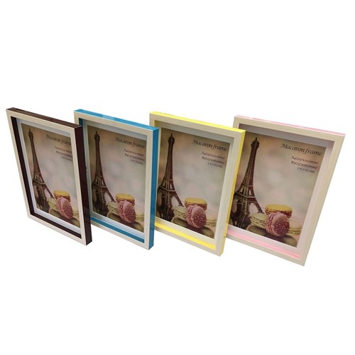 フォトフレーム マカロン フレーム Macaron frame Brown A4(B5サイズマット付) 23.3×32×2.5cm ギフト 装飾 インテリア 取寄品