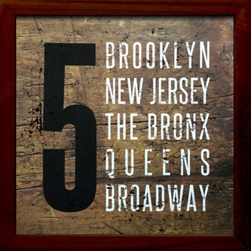 サインフレーム カフェ インテリア SIGN FRAME New York 1 22×22×2cm ギフト 装飾 インテリア 取寄品