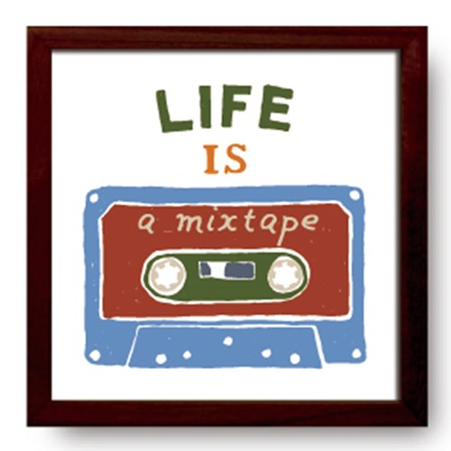 サインフレーム カフェ インテリア SIGN FRAME Life is Music 22×22×2cm ギフト 装飾 インテリア 取寄品