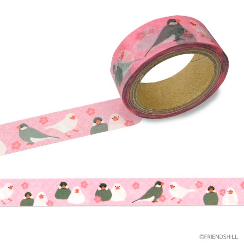 マスキングテープ 柴田さんの住む東京わさび町 15mm マステ さくらとぶんた DECOテープ キャラクター グッズ メール便可