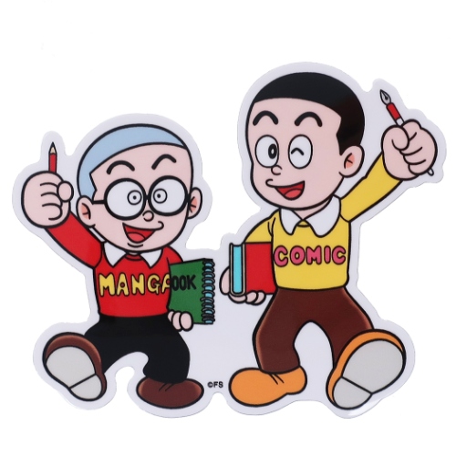 ダイカット ステッカー まんが道 防水 ステッカー 藤子不二雄 DECOシール アニメキャラクター グッズ メール便可