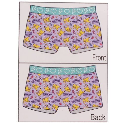 ポケモン ボクサーブリーフ 男女兼用 下着 ピカチュウ ガーリーコレクション いっぱい ポケットモンスター ギフト雑貨 メール便可