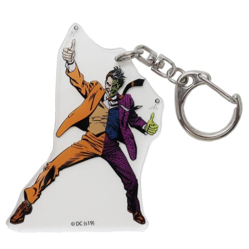 バットマン ダイカット アクリルキーホルダー キーリング トゥーフェイス DCコミック バッグチャーム キャラクター グッズ メール便可