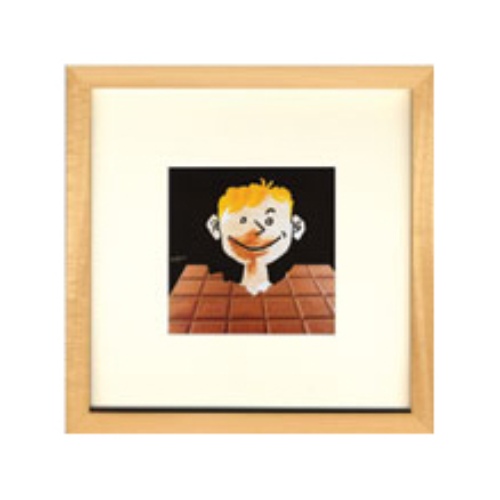 レイモン・サヴィニャック フレンチ アート Savignac Square Frame　 Chocolat ZRS-51875 ギフト 額付き インテリア 取寄品
