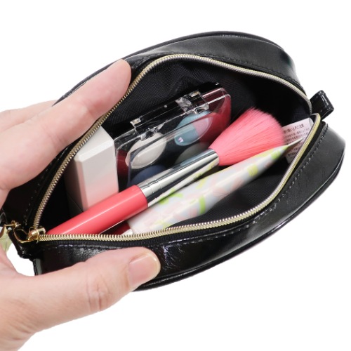 バットマン コスメポーチ ラウンド ポーチ バットマンロゴ DCコミック 小物入れ キャラクター グッズ