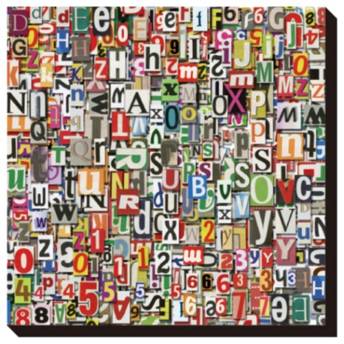 Art Panel インテリア パネル Designed Background Newspaper Clipping IAP-52116 キャンバスアート インテリア 取寄品 送料無料