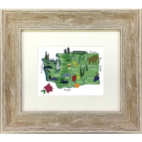 ニコル ドゥケット アートフレーム Nicole Duquette Washington ZND-52528 ギフト 額付き インテリア 取寄品