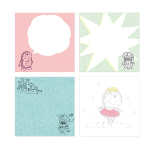 ドラえもん メモ帳 スクエア メモ smile プチギフト アニメキャラクター グッズ メール便可
