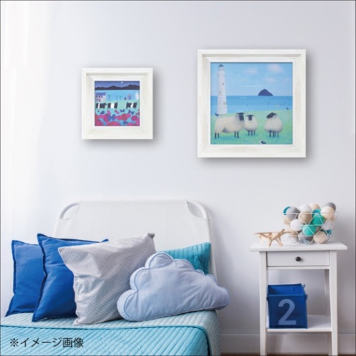 アリサ・ブラック 動物画 ワインド オン ウール AB-07513 36.5x36.5cm 額付きポスター インテリア 取寄品 送料無料