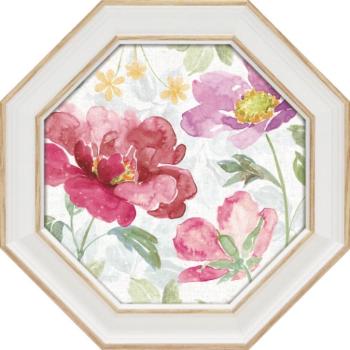 ベス・グルーブ フラワー アート 八角 ミニゲル アートフレーム スプリングタイム ブルーム2 BG-02551 取寄品