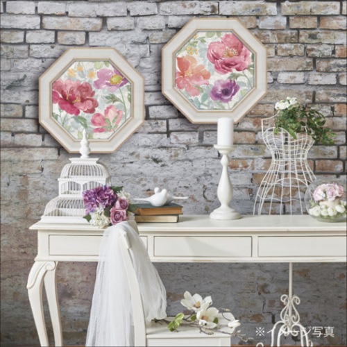 ベス・グルーブ フラワー アート 八角 ミニゲル アートフレーム スプリングタイム ブルーム2 BG-02551 取寄品