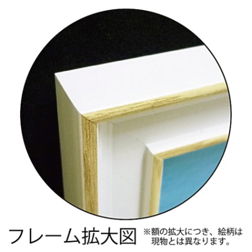 ダンフイ・ナイ 静物画 八角 ミニゲル アートフレーム パーム シノワズリ ホワイト1 DN-02555 取寄品