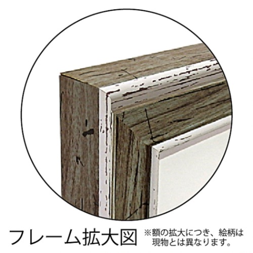 ダンフイ・ナイ 静物画 ガーデン ブロッサム ブルー1 DN-06003 36x36cm 額付きポスター インテリア 取寄品 送料無料