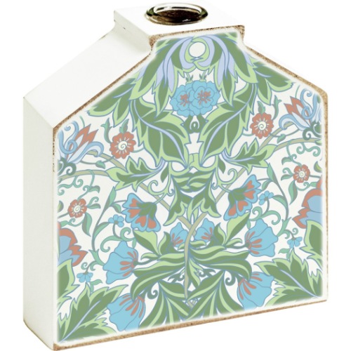 アート フラワー ベース 花瓶 ウィリアムモリス (B) FV-01202 11.5x 12x 3.5cm ロハス インテリア雑貨 取寄品