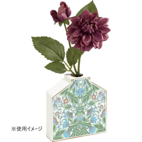 アート フラワー ベース 花瓶 ウィリアムモリス (B) FV-01202 11.5x 12x 3.5cm ロハス インテリア雑貨 取寄品