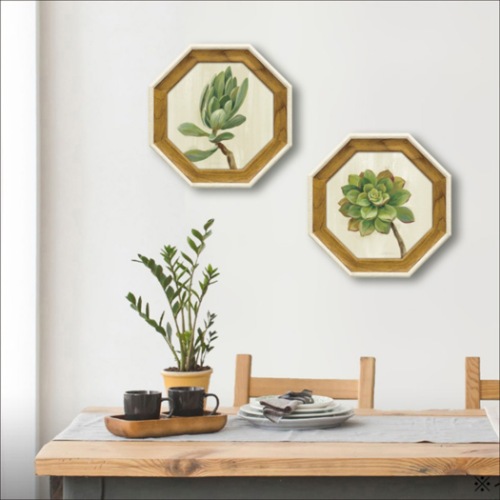 シルビア・ヴァシレヴァ 静物画 八角 ミニゲル アートフレーム フロントヤード サキュレント3 SV-02553 取寄品