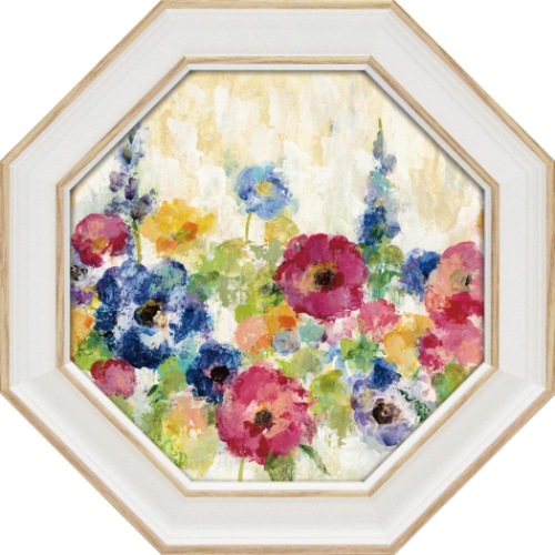 シルビア・ヴァシレヴァ フラワー アート 八角 ミニゲル アートフレーム サンシャイン フィールド フラワー SV-02556 取寄品