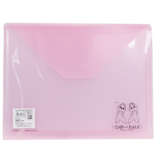 チップ＆デール ファイル ポケット付き ハードカバー 6P クリアファイル シンプルシリーズ ディズニー 新学期準備雑貨 