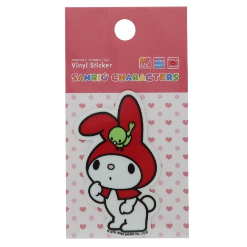 マイメロディ ダイカット ミニステッカー ビニール シール とりさん サンリオ 耐水耐光仕様 キャラクター グッズ メール便可