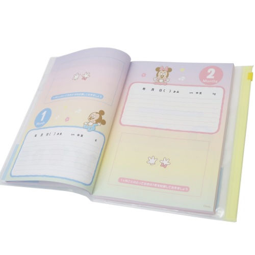 ベビーミッキー＆フレンズ 育児日記 ベビーダイアリー ディズニー キャラクター グッズ メール便可