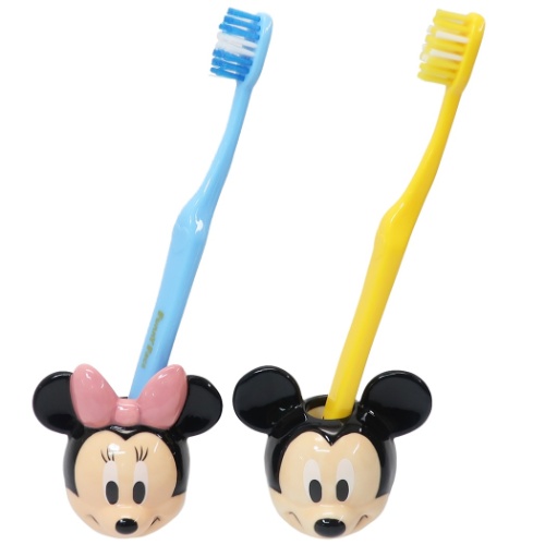 ディズニー 磁器製 ダイカット 歯ブラシスタンド 洗面用具 ミッキーマウス キャラクター グッズ