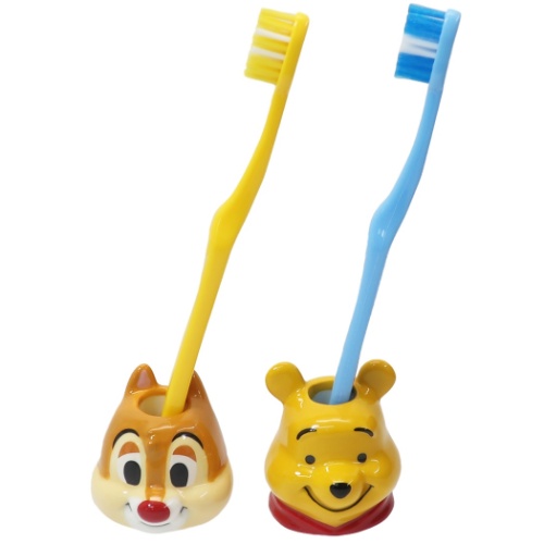 チップ＆デール 磁器製 ダイカット 歯ブラシスタンド 洗面用具 Dale ディズニー キャラクター グッズ