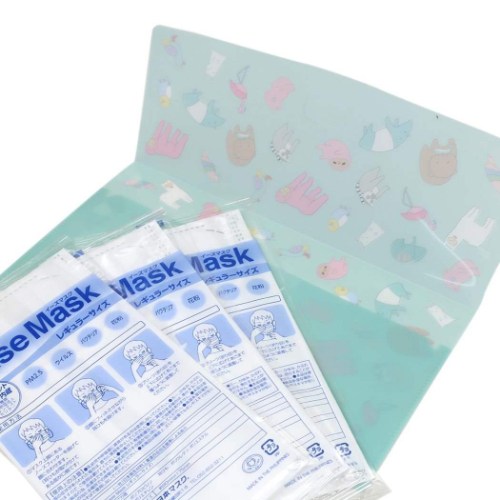 抗菌 マスクケース 不織布マスク 3枚つき アイスローリー 日本製 かわいい グッズ メール便可