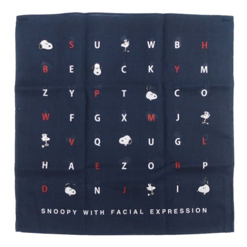 スヌーピー エコバッグ ハンカチ ショッピングバッグ アルファベット ピーナッツ キャラクター グッズ メール便可
