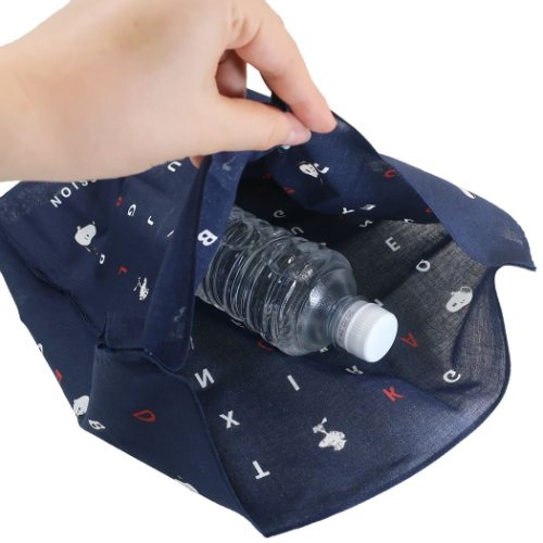 スヌーピー エコバッグ ハンカチ ショッピングバッグ アルファベット ピーナッツ キャラクター グッズ メール便可