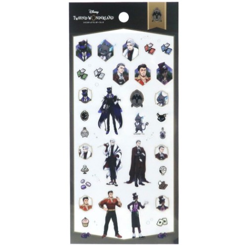 ツイステッドワンダーランド ステッカー ナイトレイブンカレッジ 平面 ステッカー ディズニー キャラクター グッズ メール便可