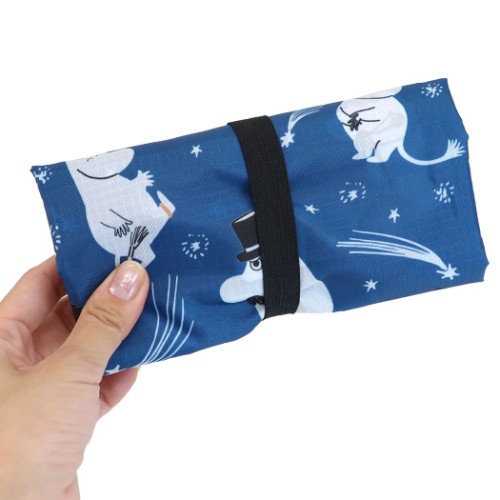 ムーミン エコバッグ 折りたたみ 毎週更新 くるくる ショッピングバッグ グッズ メール便可 花火 北欧 キャラクター