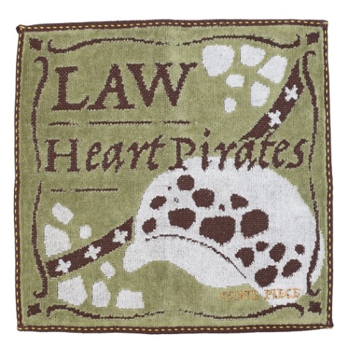 ワンピース ミニタオル ジャガード ハンカチタオル トラファルガーロー ONE PIECE アニメキャラクター グッズ メール便可